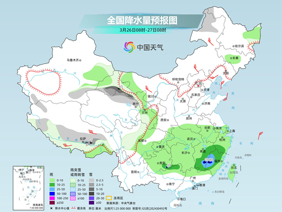 南方连阴雨江南华南累计雨量大 北方大部偏暖昼夜温差显著