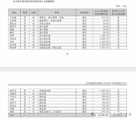 周亚琳(女,1977年生),年薪1013.5万元