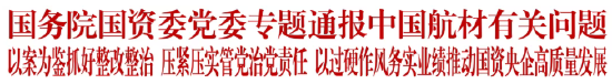 国务院国资委党委专题通报中国航材有关问题